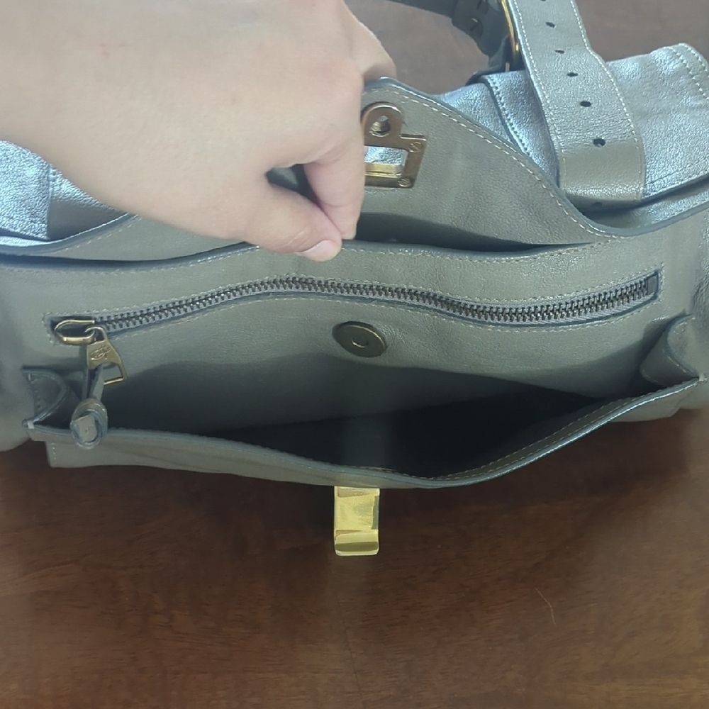 Proenza Gray Leather Satchel - Picture 7 of 7